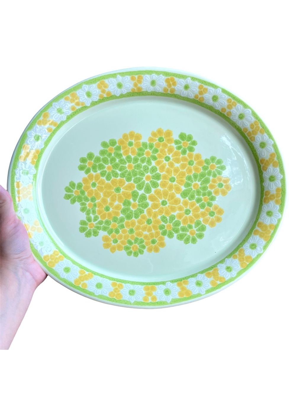 Vintage 1970’s Franciscan Picnic Mid Century Modern Earthenware 14” Platter
